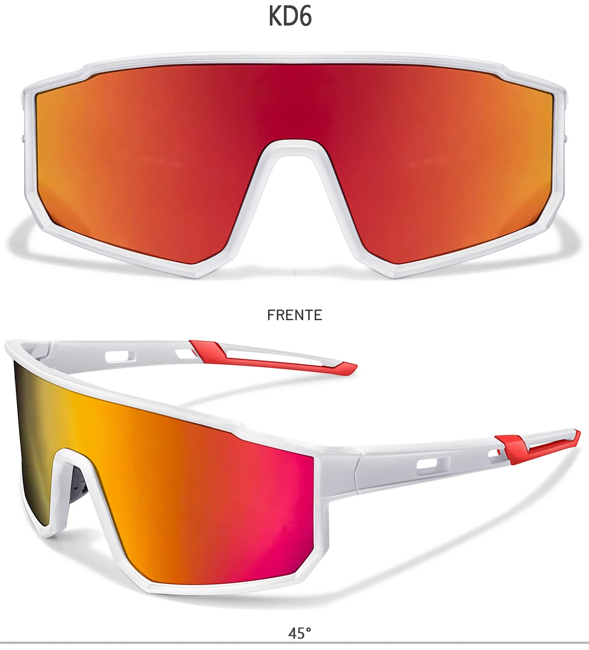 Lentes de Sol Deportivos Rompeviento — Protección UV