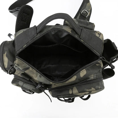 Mochila de Pesca con Portacañas y Correa Bandolera
