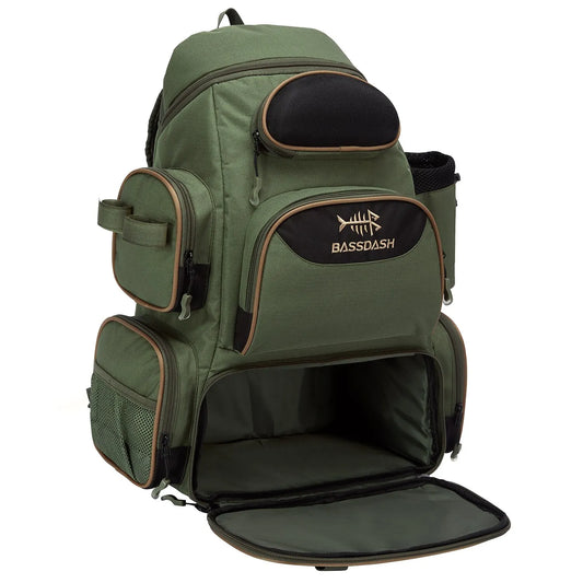Mochila de pesca y outdoor Ferrata Outdoor con compartimentos para cajas de aparejos