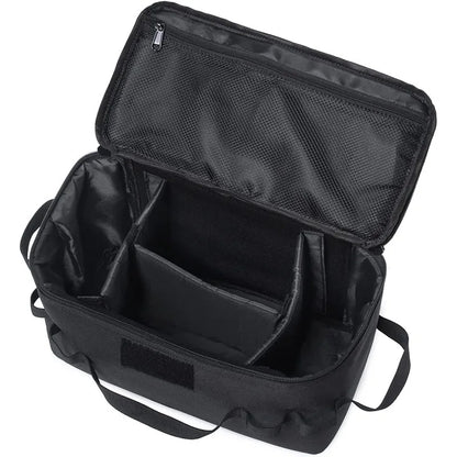 Bolsa organizadora de camping lista para cargar al hombro