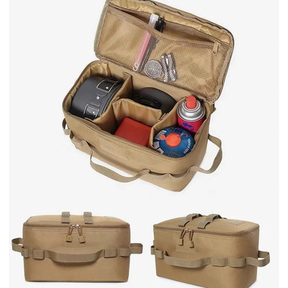 Bolsa organizadora de camping vista desde arriba