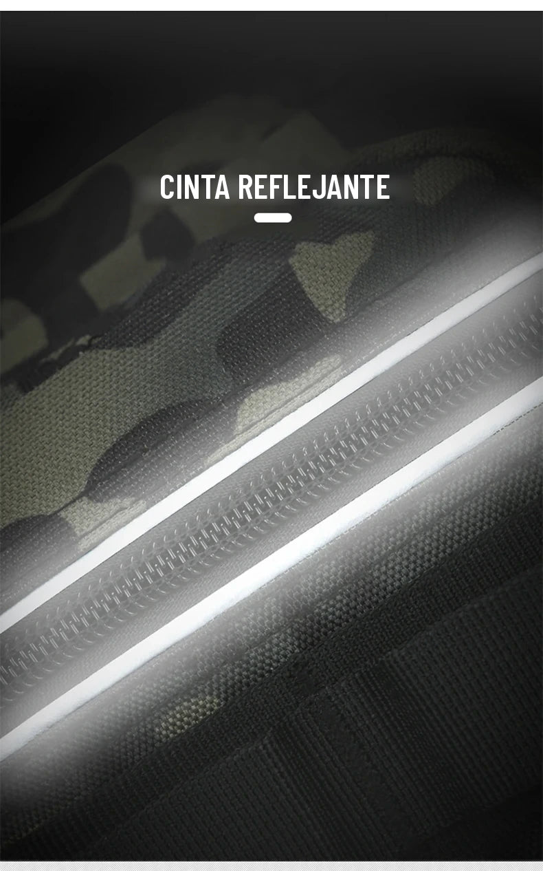 Cinta reflejante del cierre de la mochila de pesca