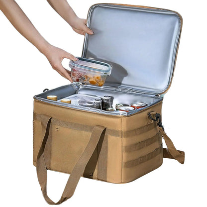 Caja organizadora de camping plegada para guardar