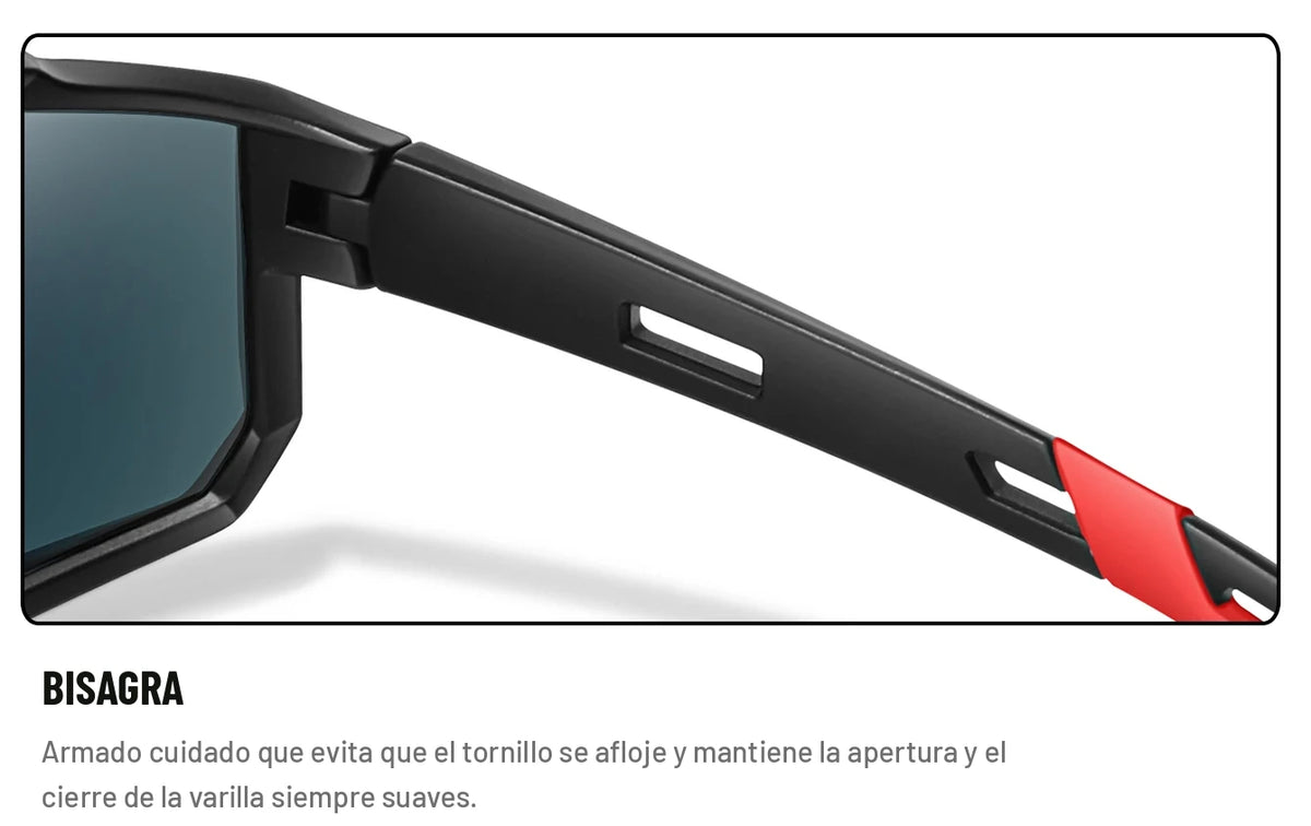 Lentes de Sol Deportivos Rompeviento — Protección UV
