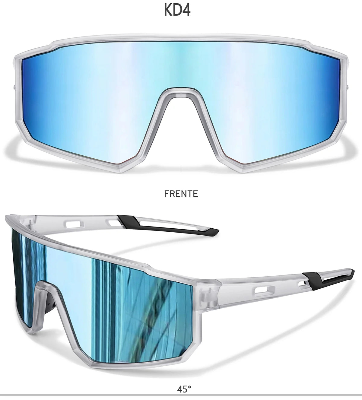 Lentes de Sol Deportivos Rompeviento — Protección UV