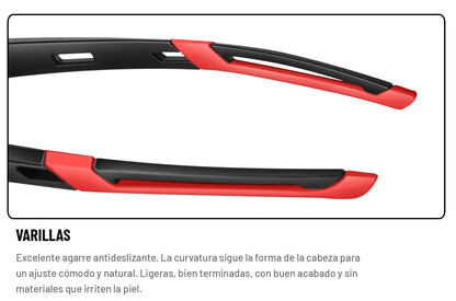 Lentes de Sol Deportivos Rompeviento — Protección UV