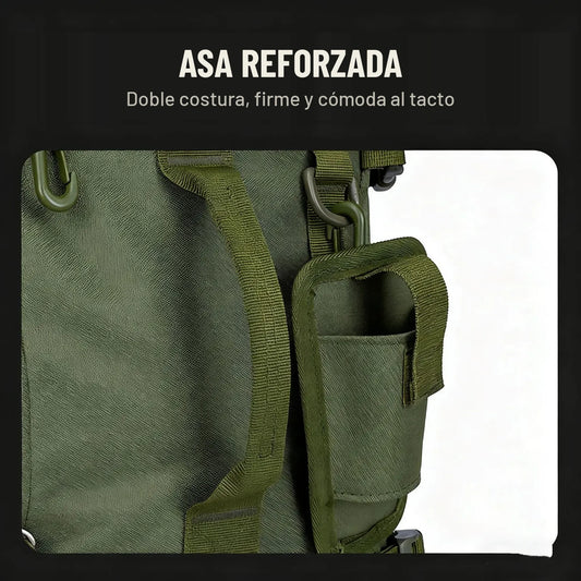 Asa reforzada con doble costura de la mochila de pesca