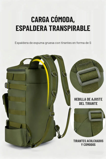 Espaldera transpirable de espuma gruesa con tirantes en forma de S