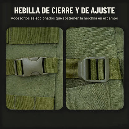 Hebillas de cierre y de ajuste de la mochila de pesca