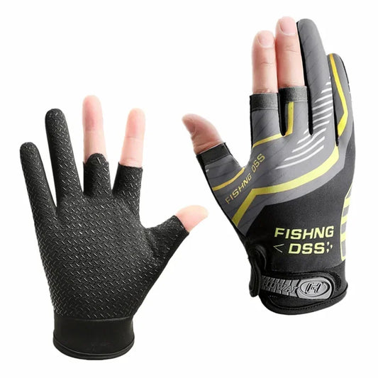 Guantes de pesca Ferrata Outdoor con protección solar y palma antideslizante