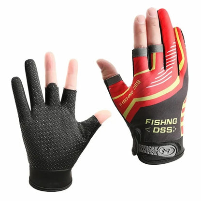 Guantes de pesca Ferrata Outdoor con protección solar y agarre antideslizante