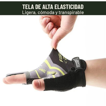 Tela de alta elasticidad de los guantes de pesca Ferrata Outdoor, ligera y transpirable