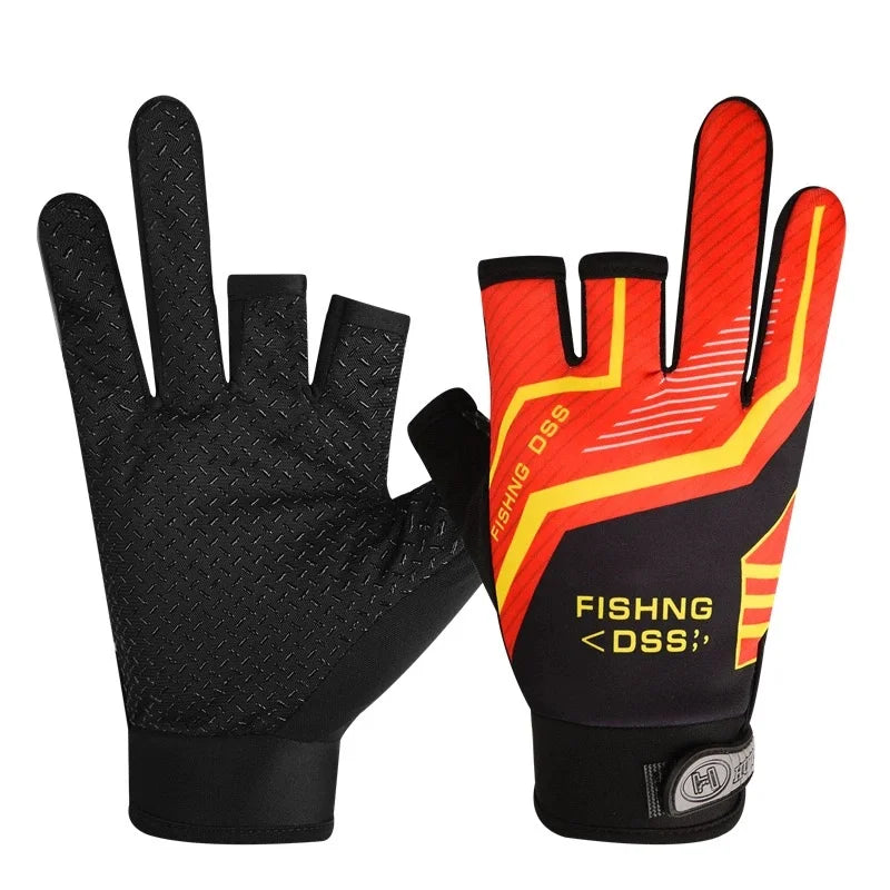 Guantes de pesca transpirables con agarre antideslizante