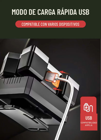 Modo de carga rápida USB compatible con varios dispositivos