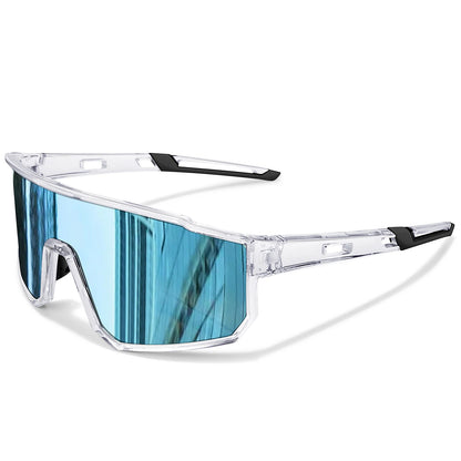Lentes de sol deportivos cortaviento con cobertura lateral