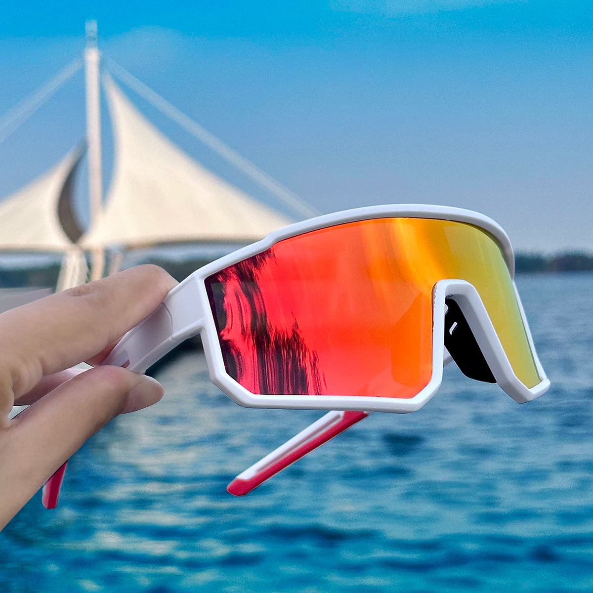 Lentes de sol deportivos cortaviento para ciclismo