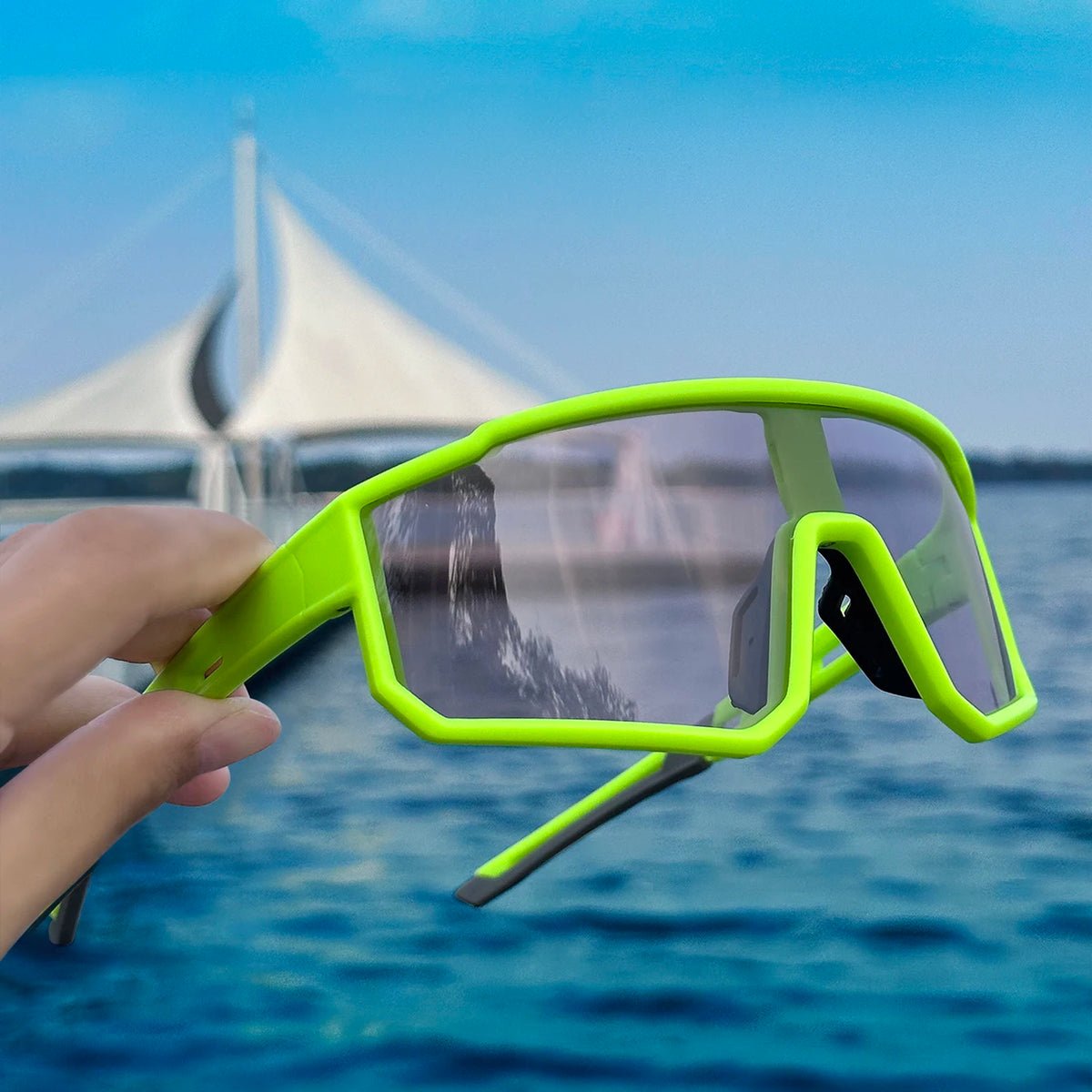 Lentes de sol deportivos cortaviento para pesca