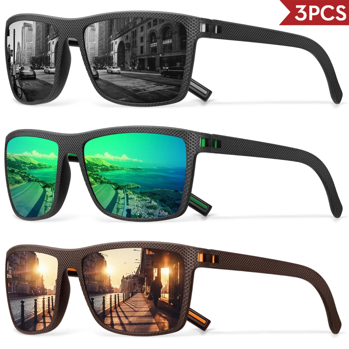 Lentes de sol polarizados con protección solar UV400