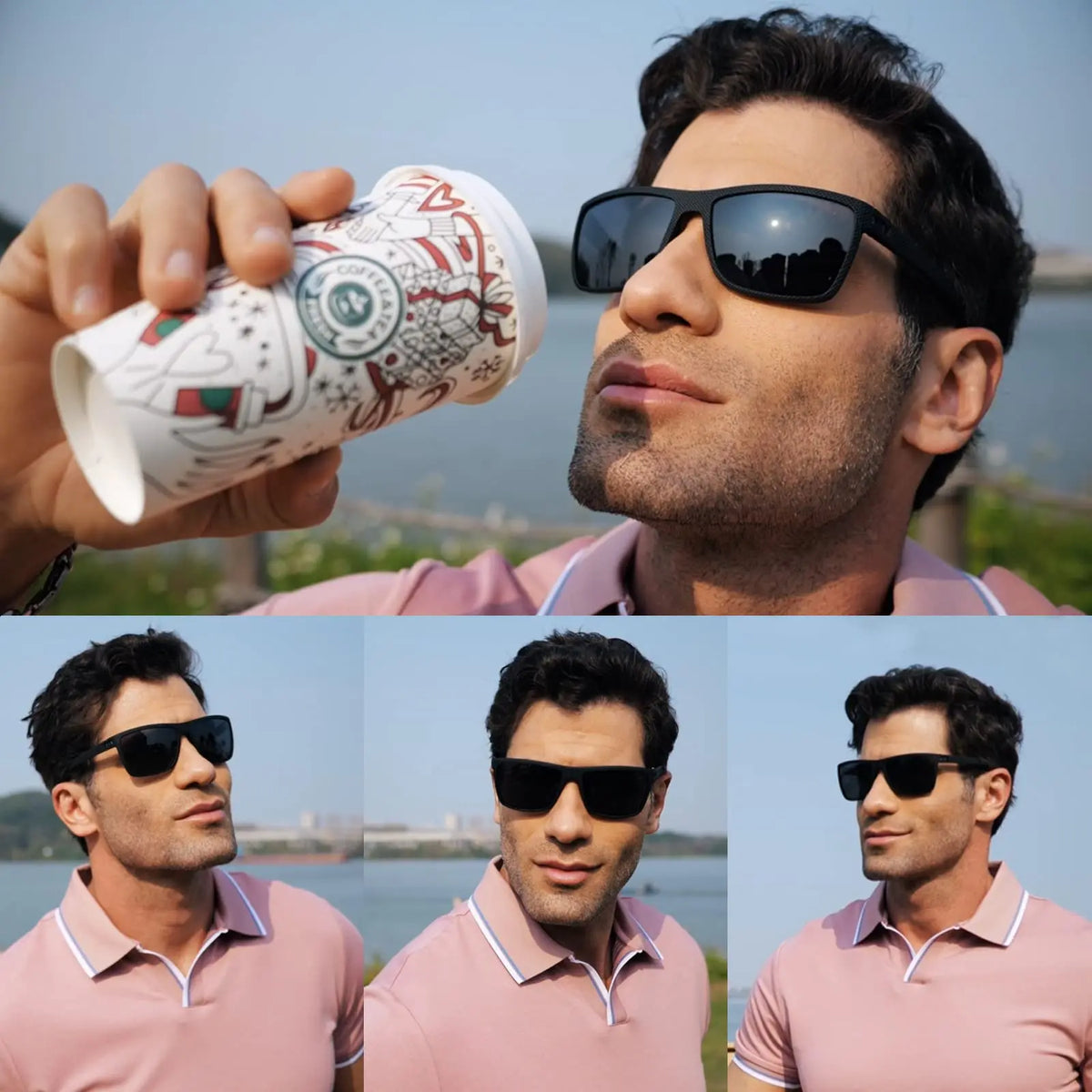 Paquete de lentes polarizados UV400 con estuche incluido