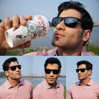 Paquete de lentes polarizados UV400 con estuche incluido