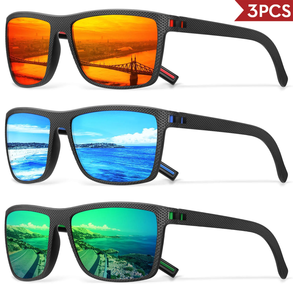 Lentes de sol polarizados UV400 para uso diario al aire libre