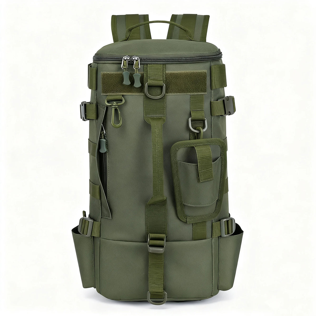 Mochila de pesca con portacañas para río y presa