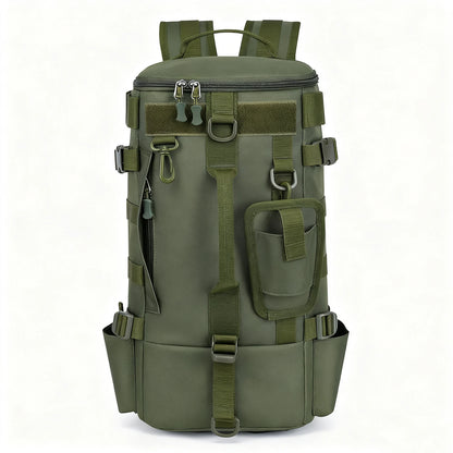 Mochila de pesca con portacañas para río y presa