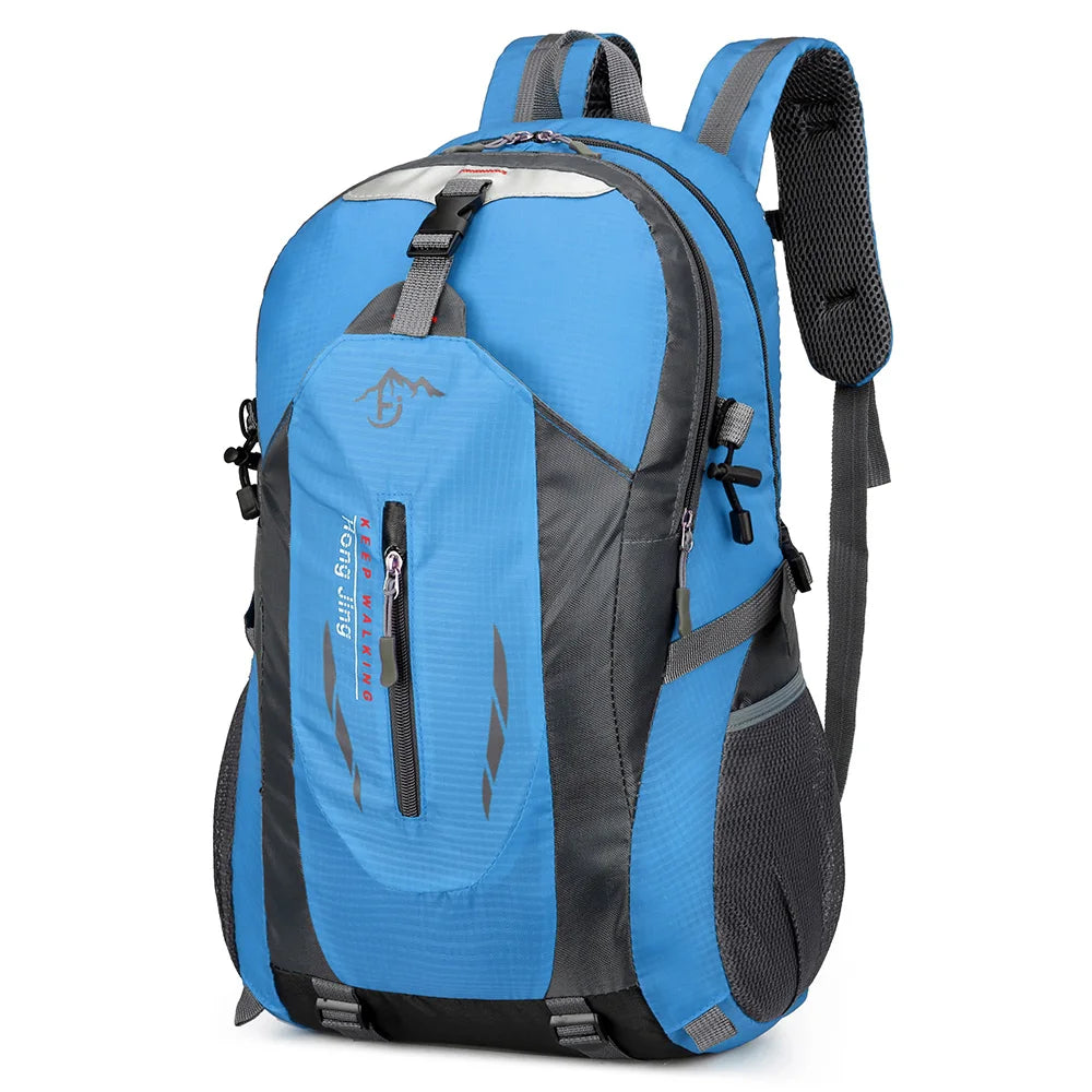 Mochila de senderismo de 40 litros con bolsas laterales de malla