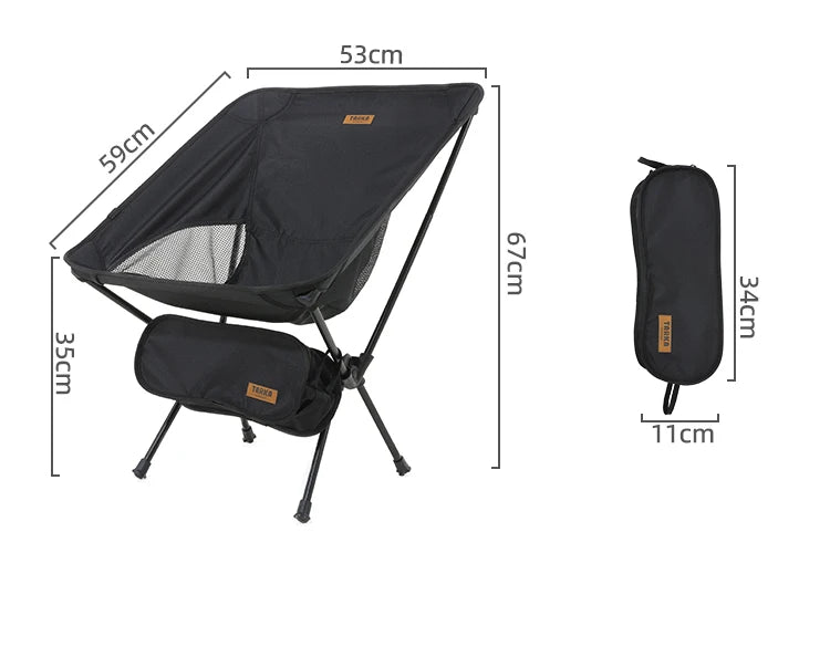 Silla plegable de camping en estampado de camuflaje